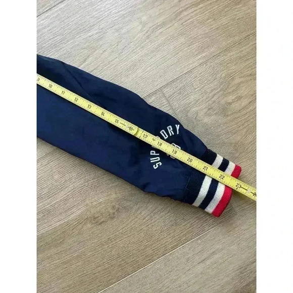 Vintage Superdry Sport 1990 Manhattan New York USA Bomber Jacket Men's M Snap Up - Picture 13 of 16